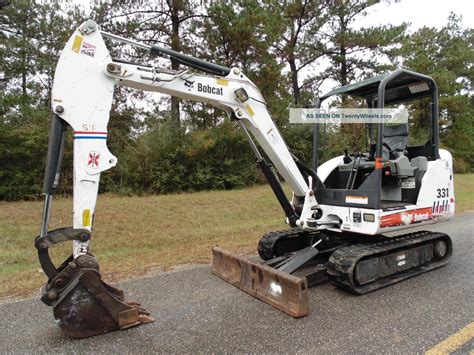 2007 bobcat mini excavator 331g|bobcat 331 excavator bucket.